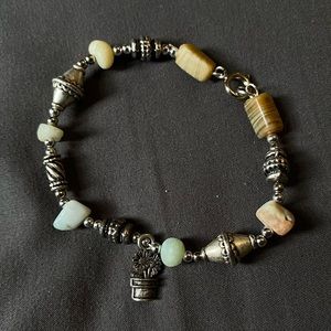 Bead charm bracelet or anklet.